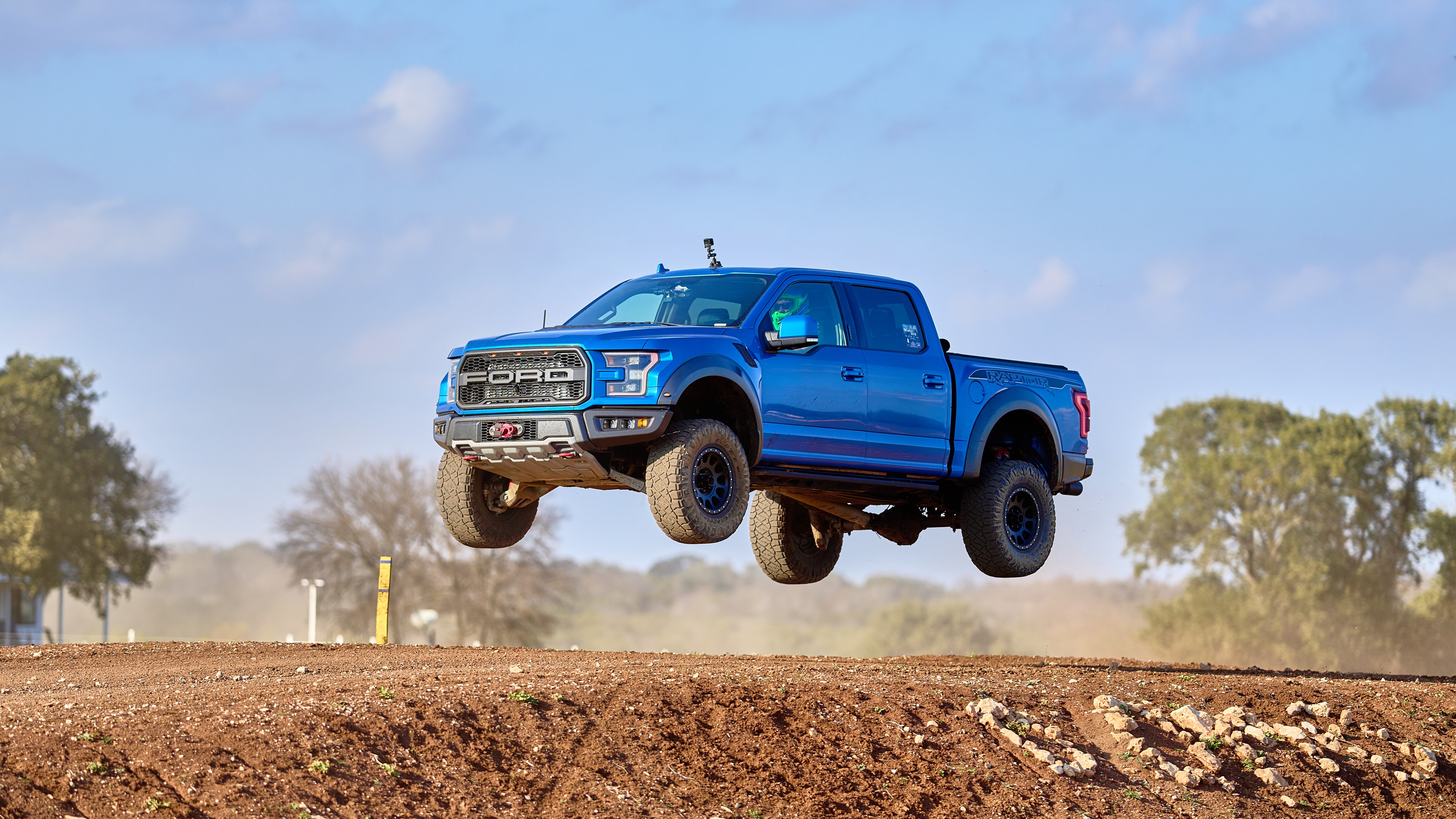 Ford Raptor dirt drift — power slide