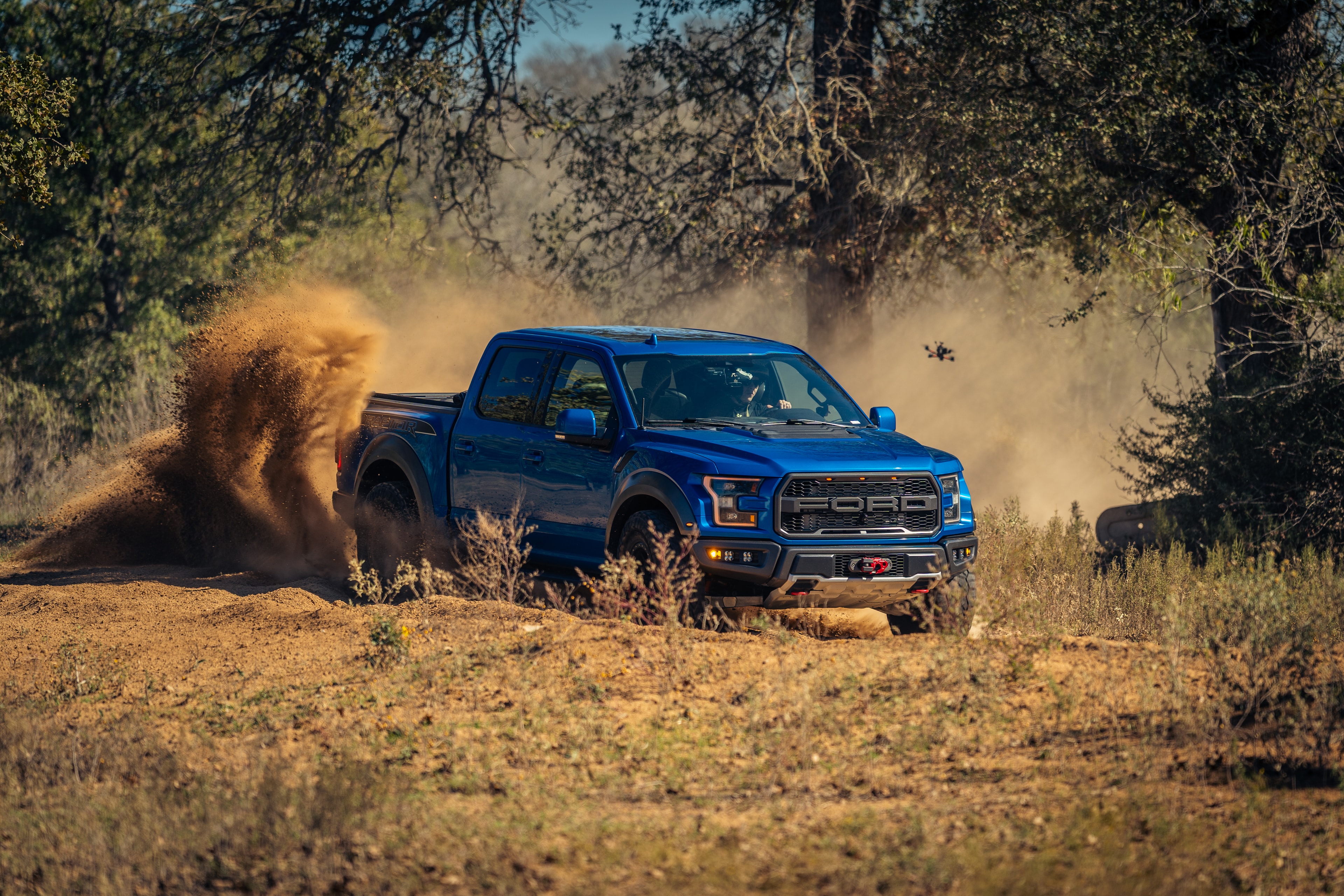 Ford Raptor on two wheels at MRC Offroad event