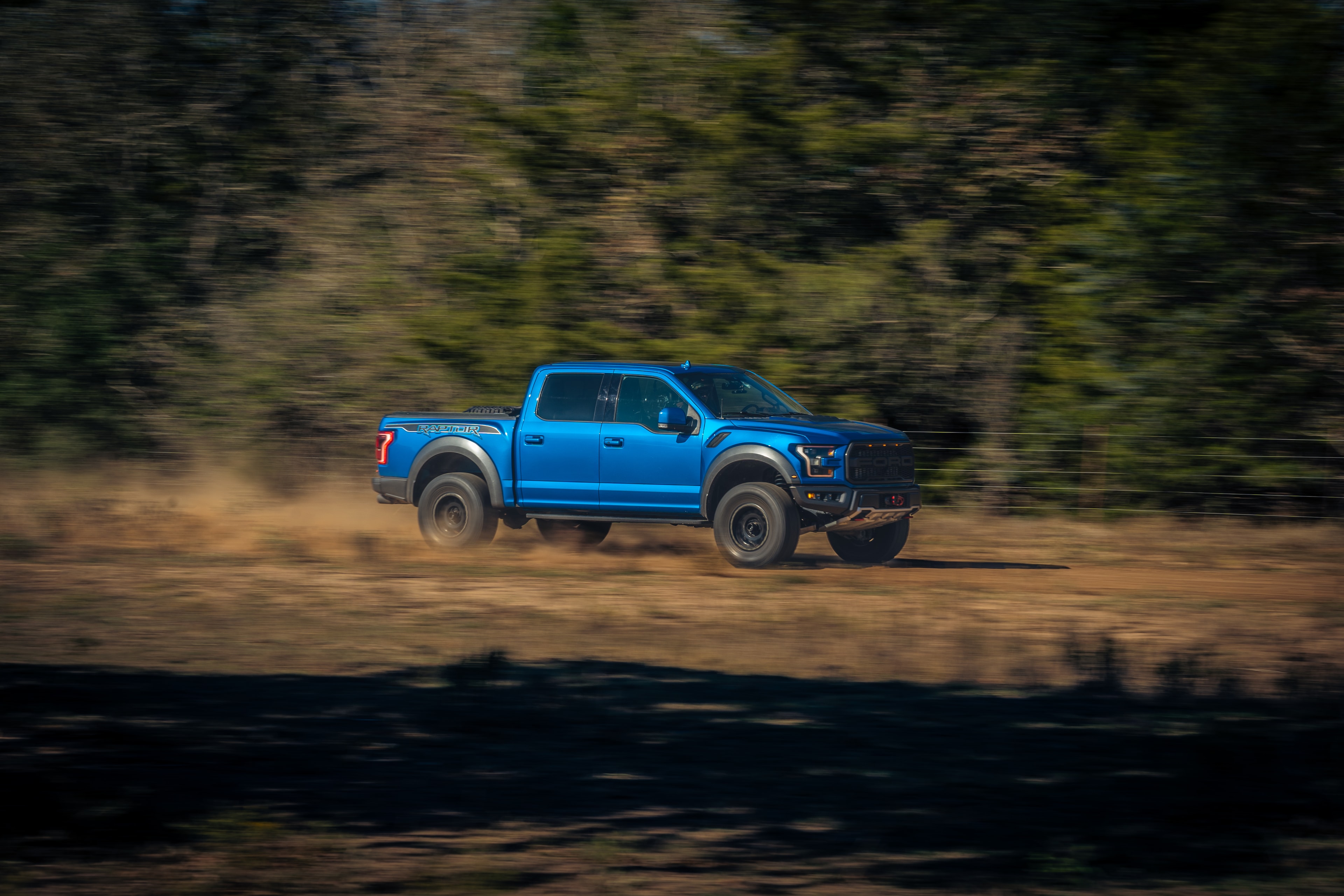 Ford Raptor speed run — side profile motion blur 2