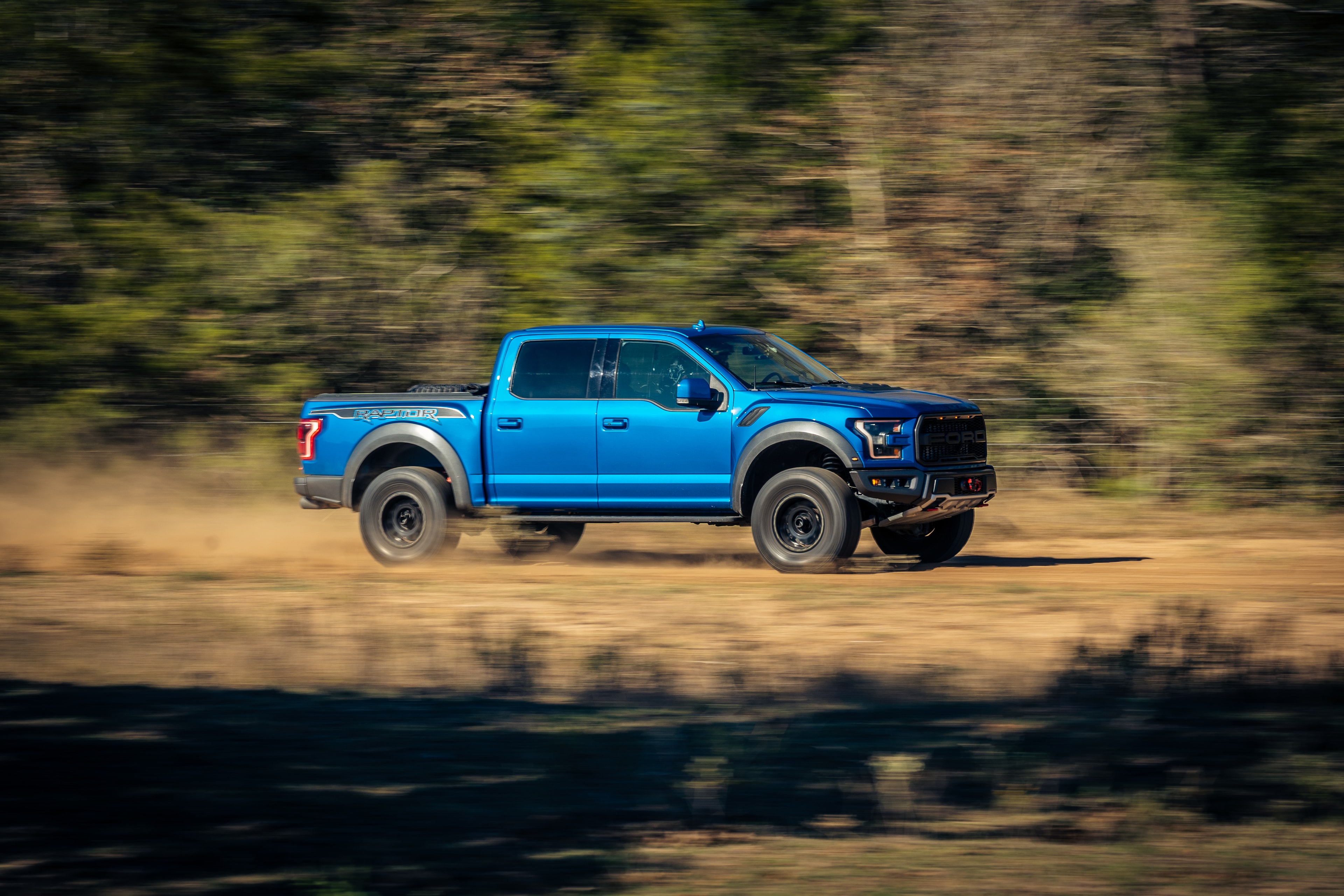 Ford Raptor speed run — side profile motion blur 3
